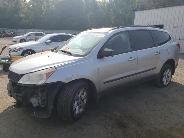 1GNKRFED0CJ324746 - 2012 CHEVROLET TRAVERSE LS SILVER photo 1