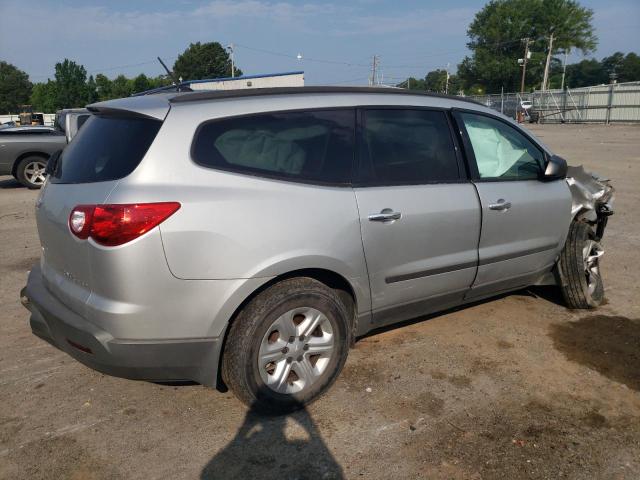 1GNKRFED0CJ324746 - 2012 CHEVROLET TRAVERSE LS SILVER photo 3