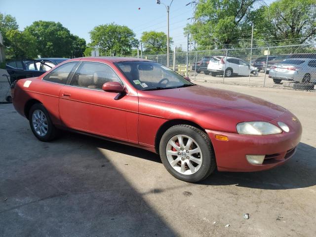 JT8JZ31C7P0012286 - 1993 LEXUS SC 300 BURGUNDY photo 4