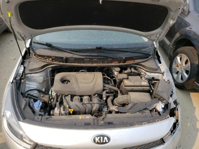 3KPA24AB1KE187720 - 2019 KIA RIO S SILVER photo 11