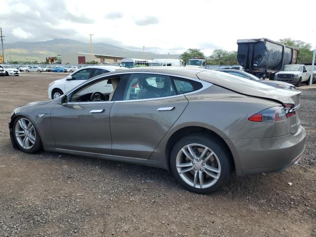 5YJSA1E29FF115034 - 2015 TESLA MODEL S BROWN photo 2
