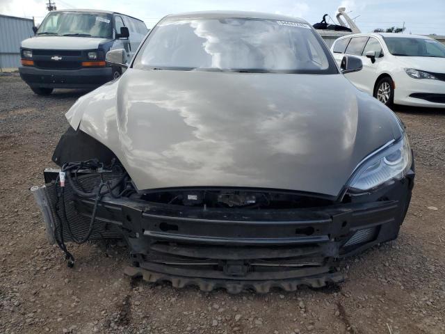 5YJSA1E29FF115034 - 2015 TESLA MODEL S BROWN photo 5