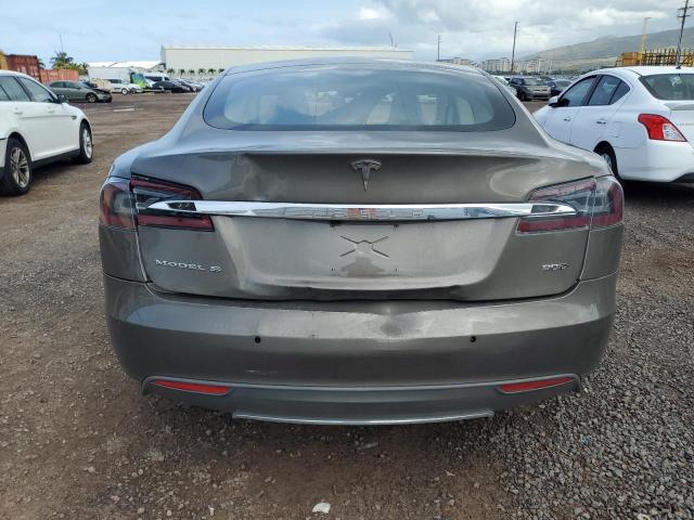 5YJSA1E29FF115034 - 2015 TESLA MODEL S BROWN photo 6