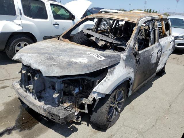 5TDJZRFH0JS555265 - 2018 TOYOTA HIGHLANDER SE BURN photo 1