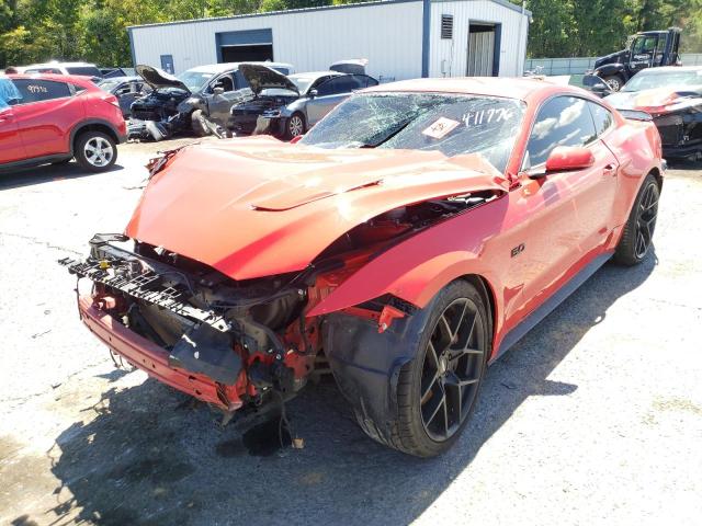 1FA6P8CF2F5411776 - 2015 FORD MUSTANG GT RED photo 2