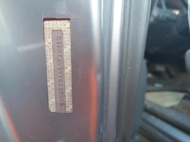 5TBRT34143S338238 - 2003 TOYOTA TUNDRA ACCESS CAB SR5 SILVER photo 12