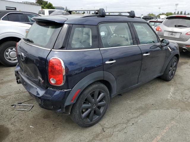 WMWZC3C54CWL87593 - 2012 MINI COOPER S COUNTRYMAN BLUE photo 3