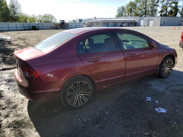 1HGFA16886L037980 - 2006 HONDA CIVIC EX RED photo 3