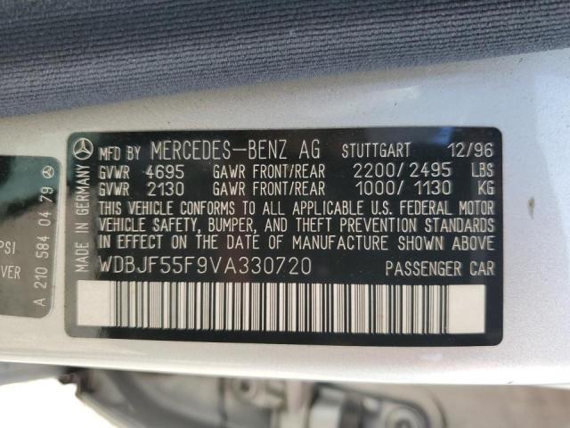 WDBJF55F9VA330720 - 1997 MERCEDES-BENZ E 320 Gümüş foto 12