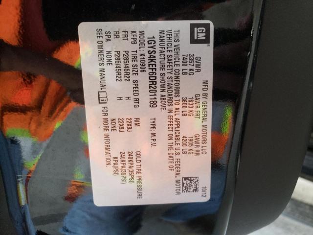 1GYS4KEF6DR201189 - 2013 CADILLAC ESCALADE ESV PLATINUM შავი ფოტო 13