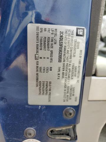 2CNDL53FX96239500 - 2009 CHEVROLET EQUINOX LT BLUE photo 13