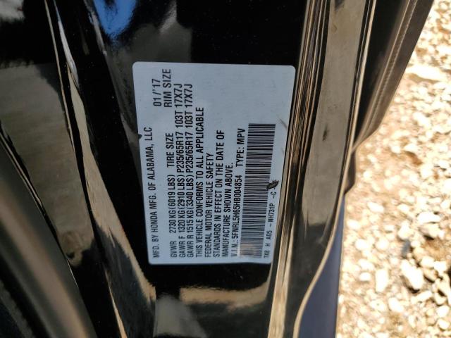 5FNRL5H65HB004854 - 2017 HONDA ODYSSEY EXL BLACK photo 13