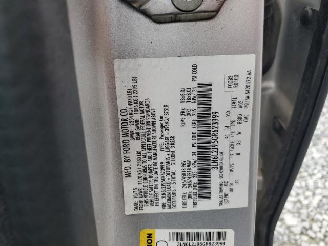 3LN6L2J95GR623999 - 2016 LINCOLN MKZ SILVER photo 12