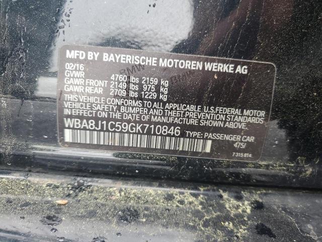 WBA8J1C59GK710846 - 2016 BMW 328 D XDRIVE BLACK photo 12