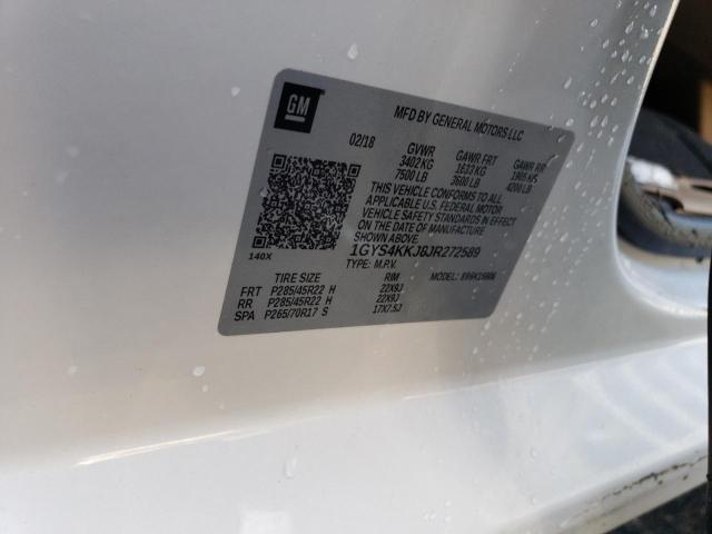 1GYS4KKJ8JR272589 - 2018 CADILLAC ESCALADE ESV PLATINUM თეთრი ფოტო 14