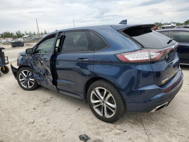 2FMPK4AP0HBB66908 - 2017 FORD EDGE SPORT BLUE photo 2