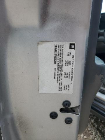 2G1WF52E749232856 - 2004 CHEVROLET IMPALA SILVER photo 12