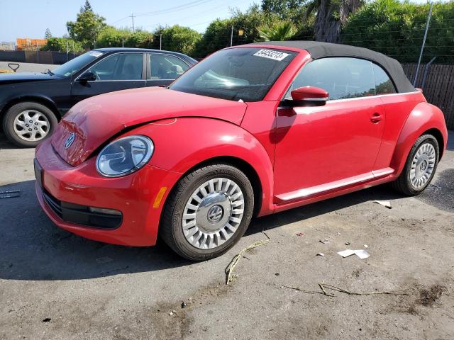 3VW5P7AT8DM827621 - 2013 VOLKSWAGEN BEETLE RED photo 1