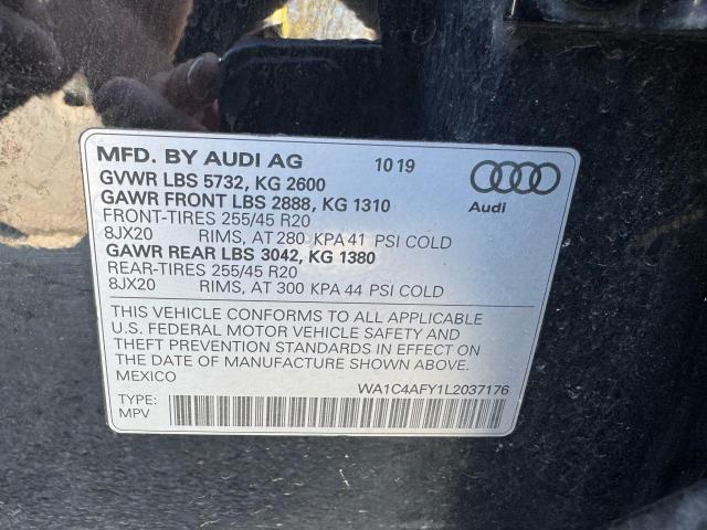 WA1C4AFY1L203717 - 2020 AUDI SQ5 PRESTIGE BLACK photo 10