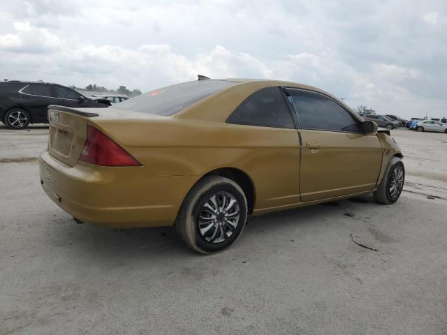 1HGEM225X1L054521 - 2001 HONDA CIVIC LX GOLD photo 3