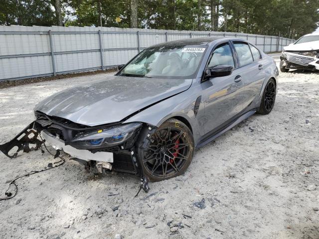 WBS43AY09NFM07377 - 2022 BMW M3 COMPETITION GRAY photo 1