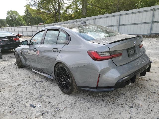 WBS43AY09NFM07377 - 2022 BMW M3 COMPETITION GRAY photo 2