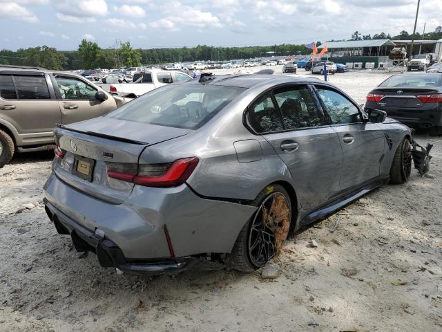 WBS43AY09NFM07377 - 2022 BMW M3 COMPETITION GRAY photo 3