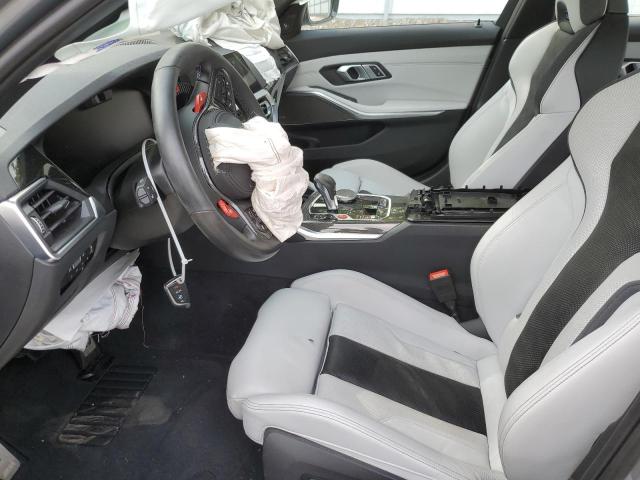 WBS43AY09NFM07377 - 2022 BMW M3 COMPETITION GRAY photo 7