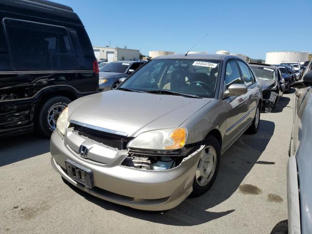 JHMES96653S019330 - 2003 HONDA CIVIC HYBRID SILVER photo 1