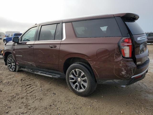 1GNSKCKD9NR265658 - 2022 CHEVROLET SUBURBAN K1500 LT BURGUNDY photo 2