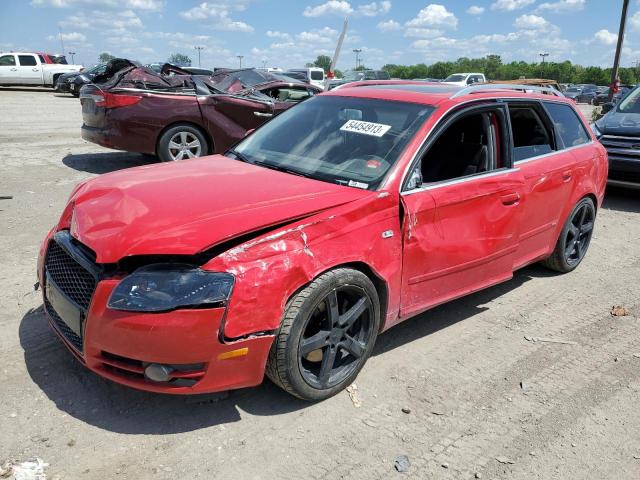 WAUSF98E87A130458 - 2007 AUDI A4 S-LINE 2.0T AVANT QUATTRO RED photo 1