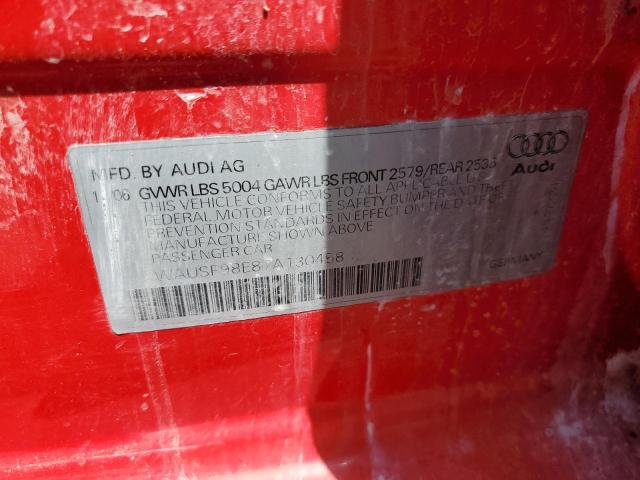 WAUSF98E87A130458 - 2007 AUDI A4 S-LINE 2.0T AVANT QUATTRO RED photo 12