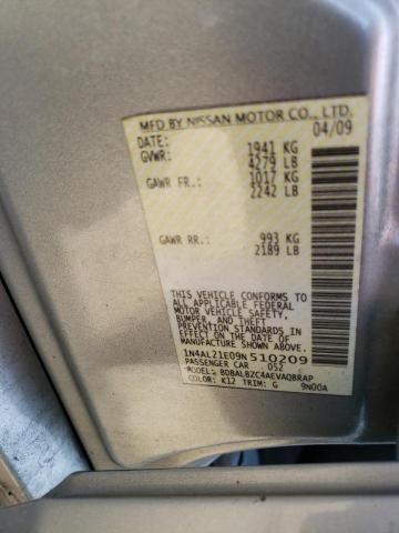 1N4AL21E09N510209 - 2009 NISSAN ALTIMA 2.5 SILVER photo 12