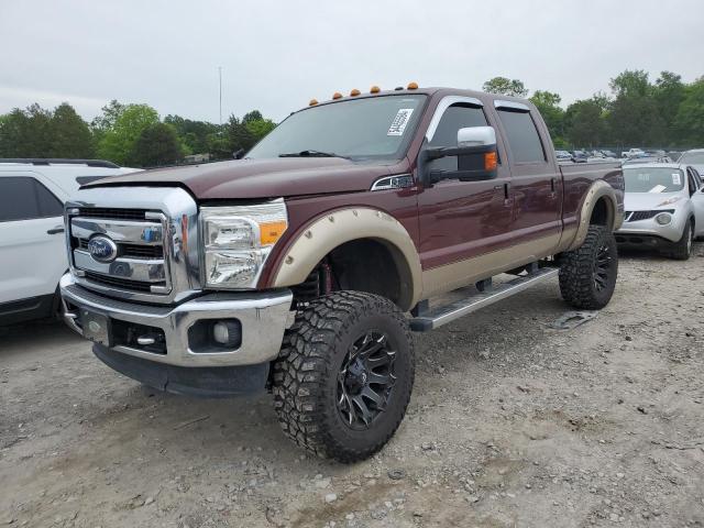 1FT7W2B60BEB34782 - 2011 FORD F250 SUPER DUTY MAROON photo 1