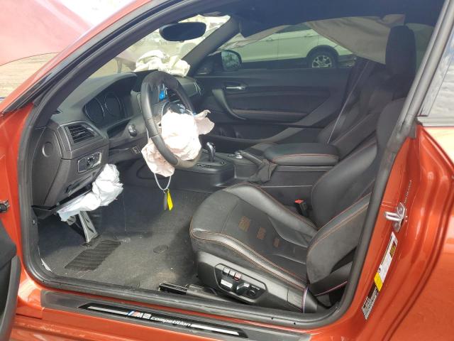 WBS2U7C06L7E78724 - 2020 BMW M2 COMPETITION ORANGE photo 7