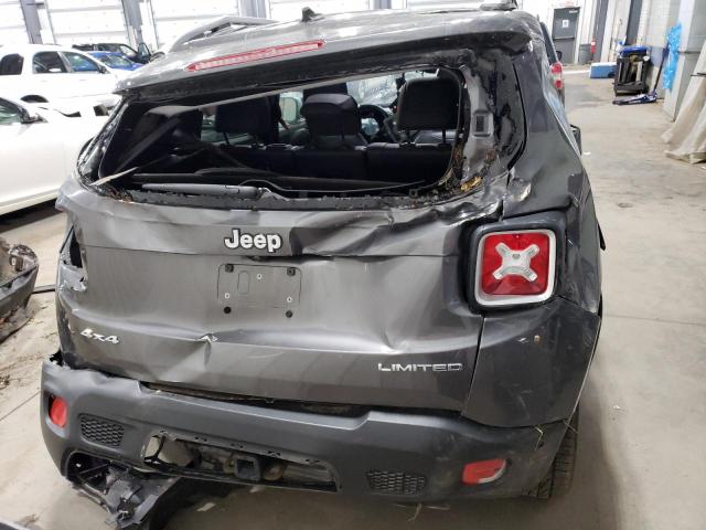 ZACCJBDB6HPE44345 - 2017 JEEP RENEGADE LIMITED GRAY photo 6