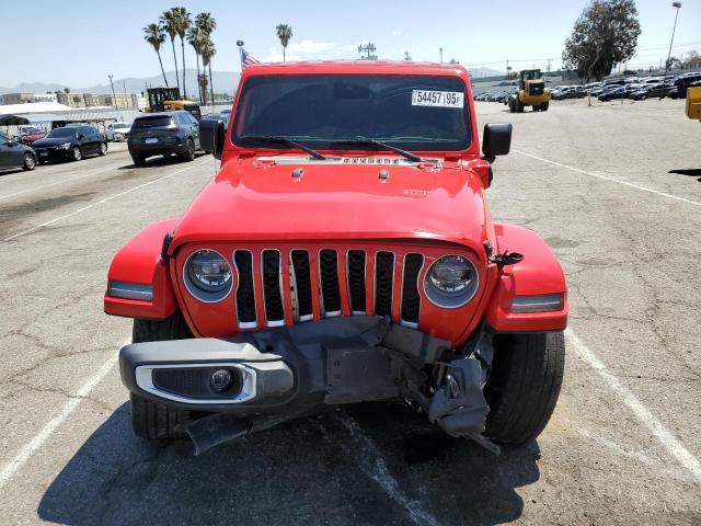 1C4JJXP64MW766076 - 2021 JEEP WRANGLER U SAHARA 4XE RED photo 5