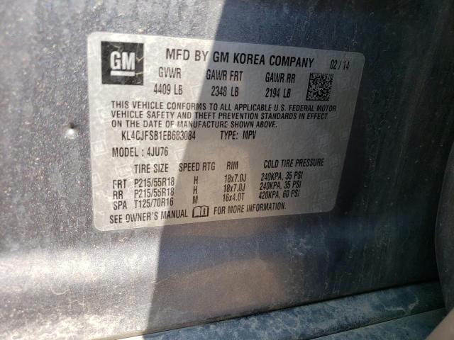 KL4CJFSB1EB683084 - 2014 BUICK ENCORE CONVENIENCE 灰色 照片 13