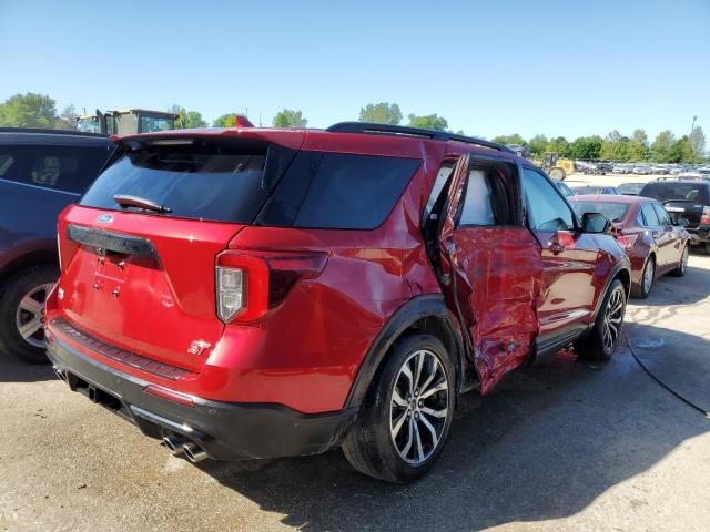 1FM5K8GC1LGB89571 - 2020 FORD EXPLORER ST RED photo 3