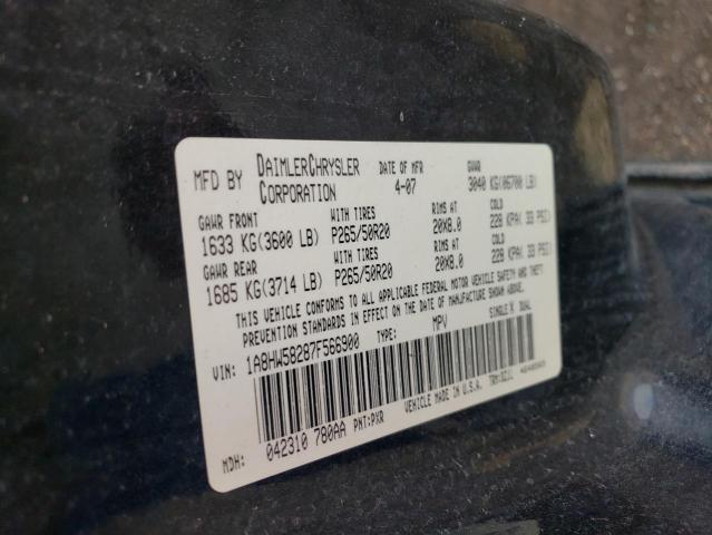 1A8HW58287F566900 - 2007 CHRYSLER ASPEN LIMITED 黑色 照片 13