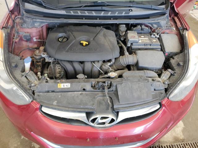 5NPDH4AE8DH365501 - 2013 HYUNDAI ELANTRA GLS RED photo 11