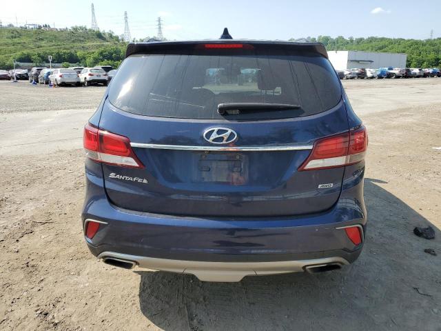 KM8SNDHF6HU191143 - 2017 HYUNDAI SANTA FE SE BLUE photo 6