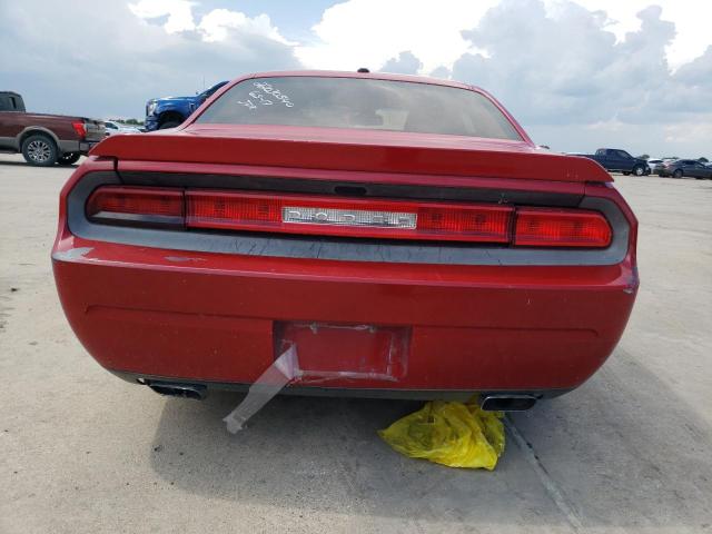 2C3CDYAG9CH153606 - 2012 DODGE CHALLENGER SXT RED photo 6