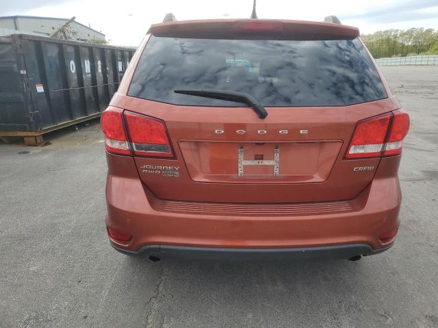 3C4PDDDG2DT716750 - 2013 DODGE JOURNEY CREW ORANGE photo 6