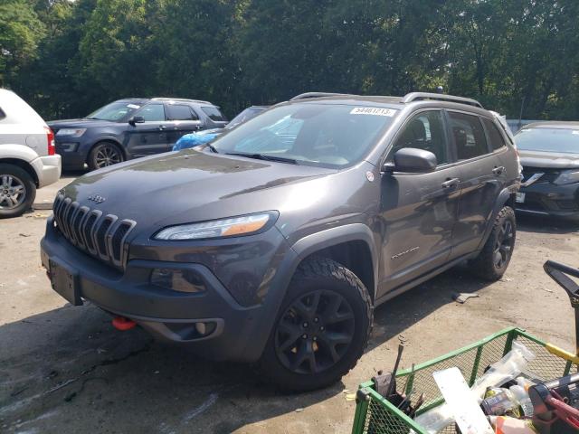 1C4PJMBS7EW255217 - 2014 JEEP CHEROKEE TRAILHAWK GRAY photo 1