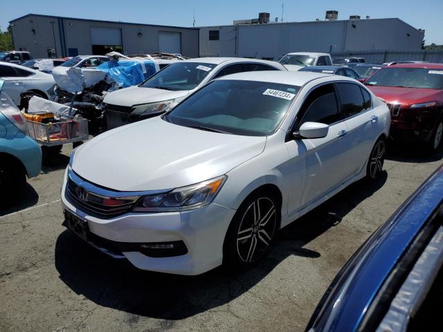 1HGCR2F5XHA215605 - 2017 HONDA ACCORD SPORT WHITE photo 1