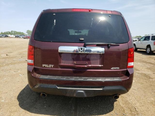 5FNYF4H55FB043347 - 2015 HONDA PILOT EXL MAROON photo 6