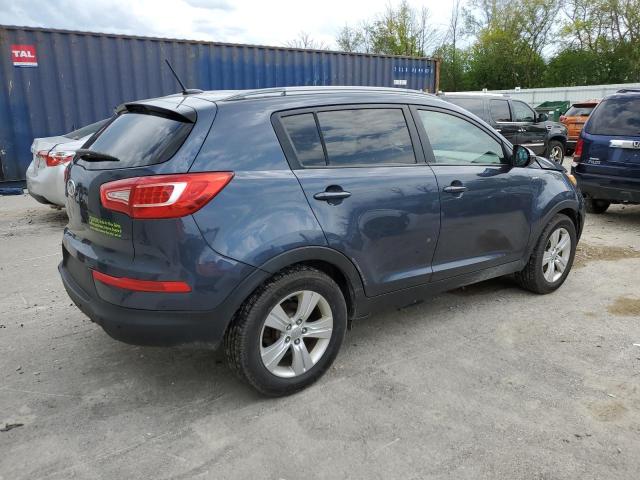 KNDPBCA25B7080450 - 2011 KIA SPORTAGE LX BLUE photo 3