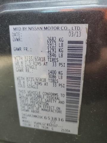 5N1AR2MM2DC653836 - 2013 NISSAN PATHFINDER S CHARCOAL photo 13