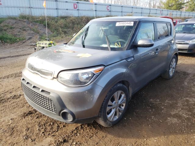 KNDJP3A58E7090332 - 2014 KIA SOUL + GRAY photo 2